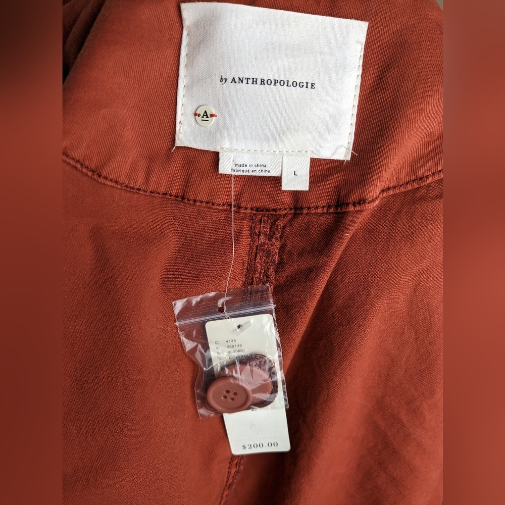 Anthropologie NWT zipper trench coat - Picture 8 of 10